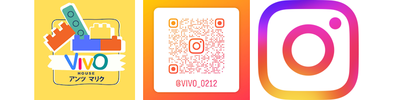 放課後等デイサービス(放デイ)VIVOの公式InstagramのQRコード